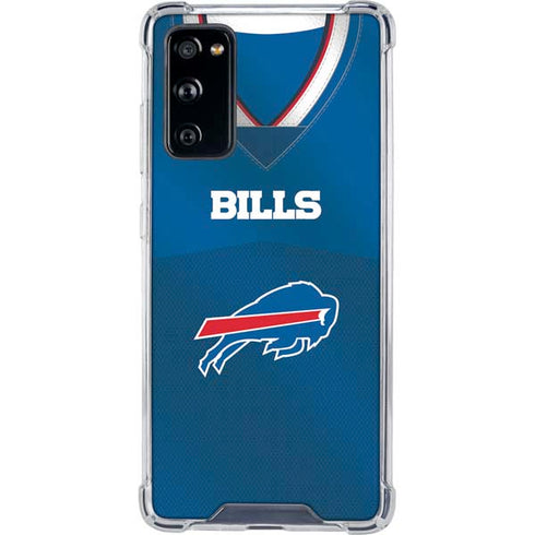 NFL Buffalo Bills Team Jersey Galaxy S20 FE Clear Case